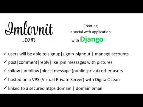 Making a social web app with Django - Intro