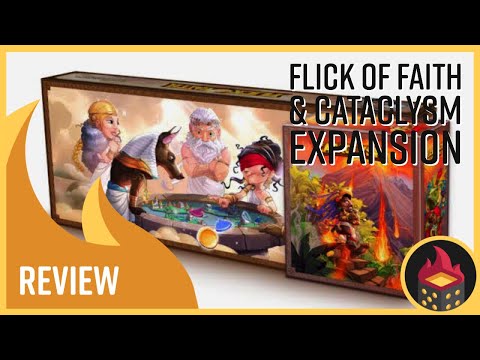 Flick of Faith & Cataclysm Expansion Review by Board Game BBQ