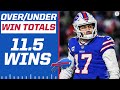 2022 NFL Over/Under Predictions: Bills 11.5 wins [Expert Breakdown] | CBS Sports HQ