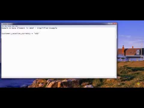 Domain and Data Element in SAP ABAP