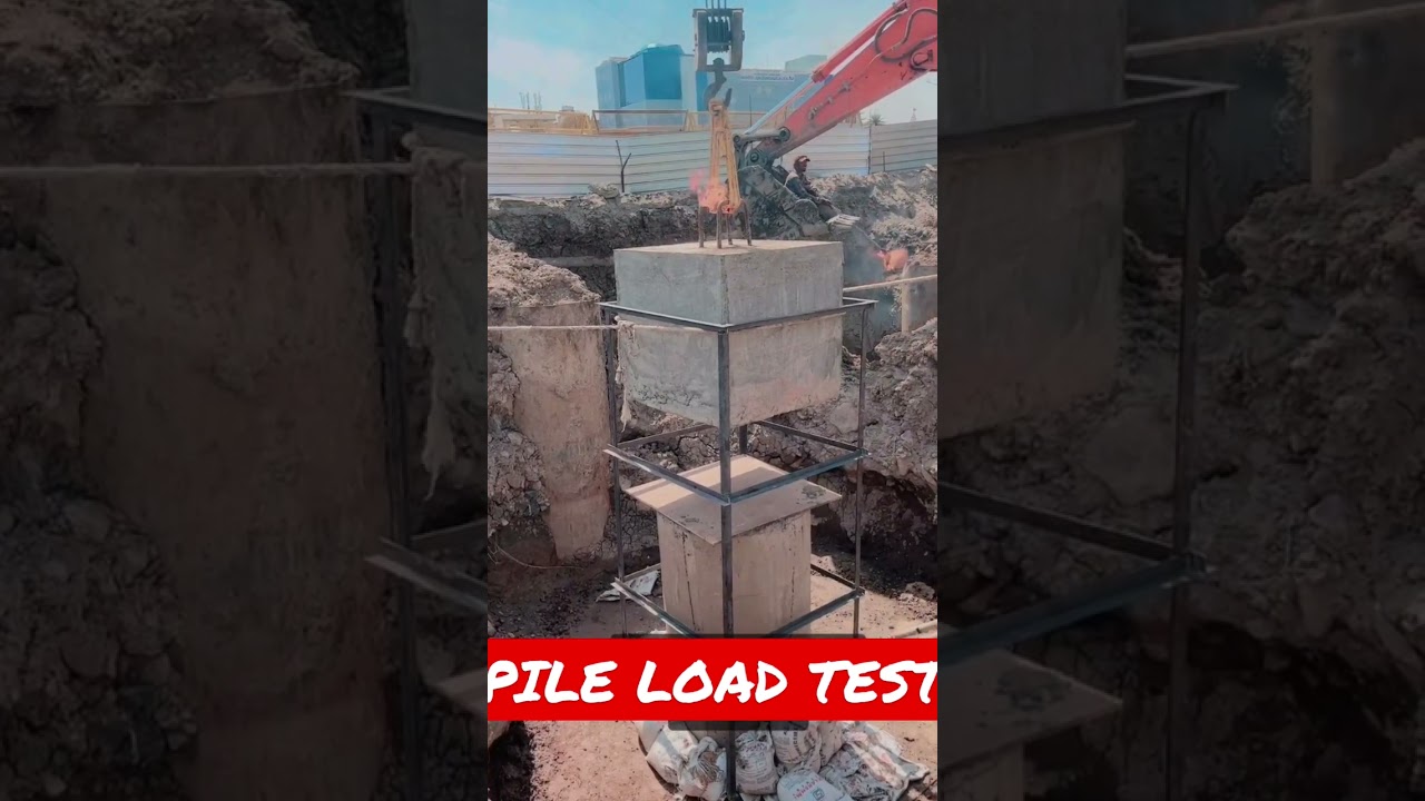 Pile Load Testing: On-Site Demonstration Using Heavy Stone Drop | #viral #shorts