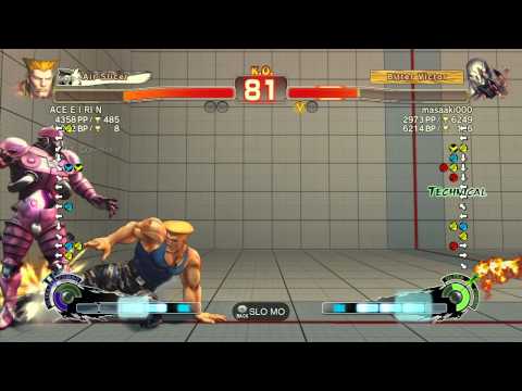 SSF4 AE 2012: ACE E I RI N (Guile) vs masaaki000 (Seth) - Xbox Live Ranked Match