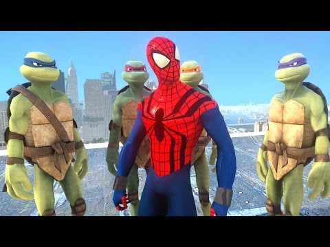 Teenage Mutant Ninja Turtles VS SPIDERMAN - Sensational Spider-Man