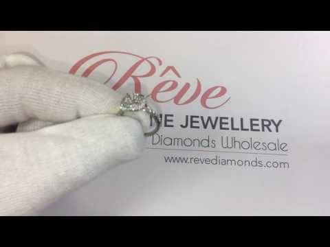 Double Halo Split Shank Cushion