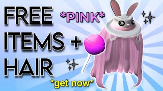 NEW FREE PINK HAIR AND ITEMS IN ROBLOX