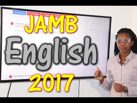 JAMB CBT English 2017 Past Questions 1 - 20