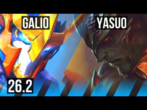 GALIO vs YASUO (MID) | 10k gold comeback | EUNE Master | 26.2