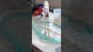 DIY Resin Art Tray #resinart #epoxy_resin #resin_art #diy #resinartist