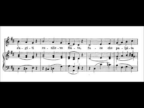 Manca sollecita - D major (N. Vaccaj - Metodo pratico di canto) piano accompaniment