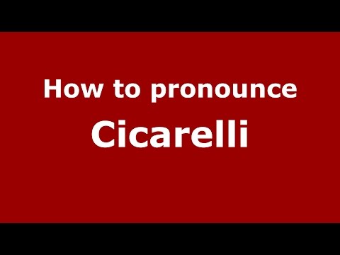 How to pronounce Cicarelli (Spanish/Argentina) - PronounceNames.com