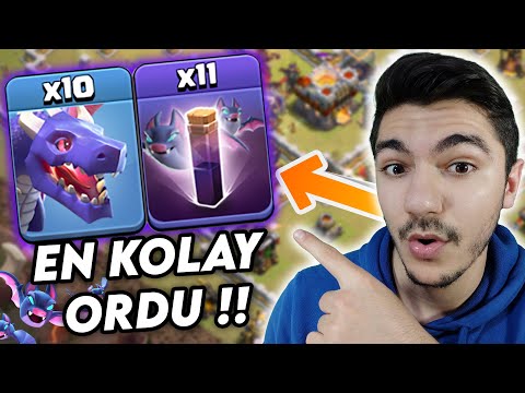 EN KOLAY ORDU !! Ejder + Yarasa !! - Clash Of Clans