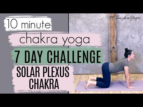 10 Min Solar Plexus Chakra Yoga Routine | DAY 3 - 7 Day Chakra Yoga Challenge | ChriskaYoga