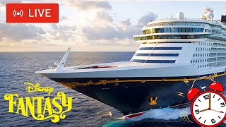 SHIPS TV - Disney Fantasy Arriving Port of Southampton (LIVE)