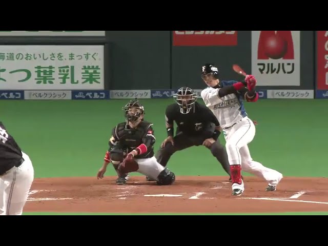 【3回裏】ファイターズ・陽 先頭打者の役割を果たすヒット!! 2016/10/15 CS Final F-H