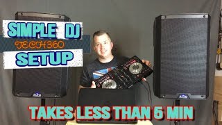 A SIMPLE DJ SETUP!  GREAT FOR BEGINNERS!