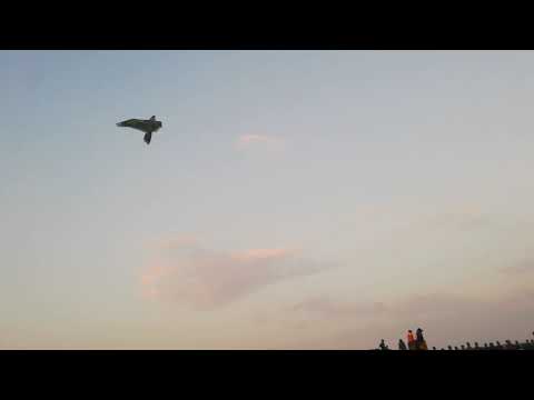 Nabila and Nabiha flying kite in Patenga beach,Chattogram