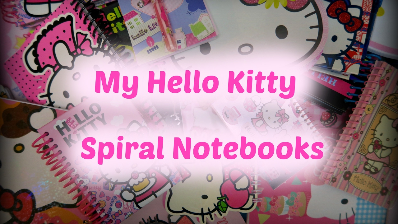 My Hello Kitty Spiral Notebooks!!!