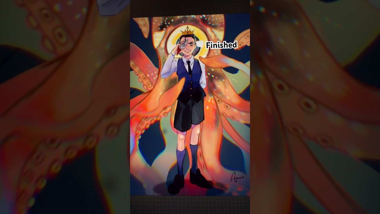 Sketch vs finished piece