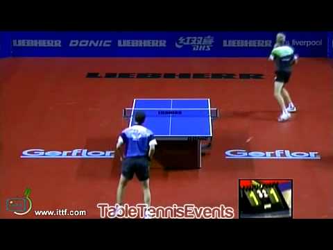 Timo Boll Vs Adrien Mattenet: Group 3 [World Cup Liverpool 2012]