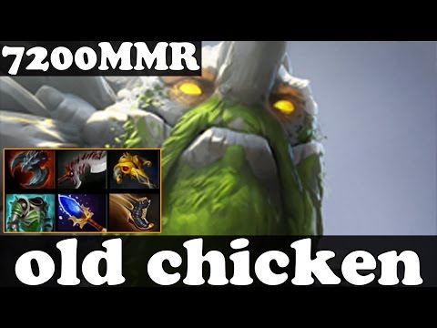 Dota 2 - old chicken 7200 MMR Plays Tiny vol 2 - Ranked Match Gameplay