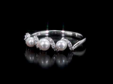 Pearl Jewelry - Cultured Freshwater Pearl and 1/10 CT TDW Diamond