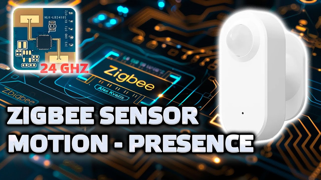 Zigbee motion, light and presence sensor with 24 GHz radar HLK-LD2410S