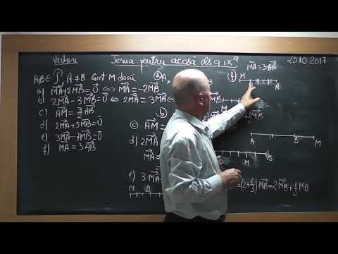 2/2 Lectia 1596 - Clasa 9 - VECTORI: Inmultirea unui Vector cu un Scalar - Exercitii si Probleme