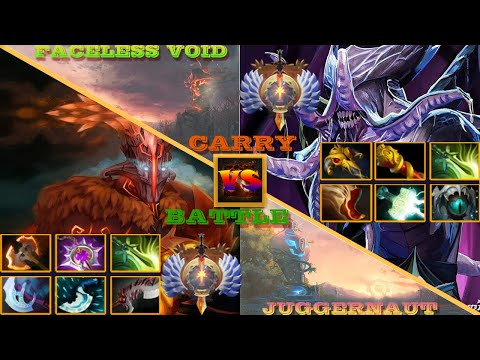 Epic Dota2 Battle With Insane Battle I FACELESS VOID VS JUGGERNAUT