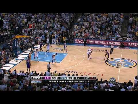 67. Kobe Bryant CLUTCH Go-Ahead Game Winning 3 over Jr Smith vs Nuggets - 2009 WCF Game 3 Playoffs