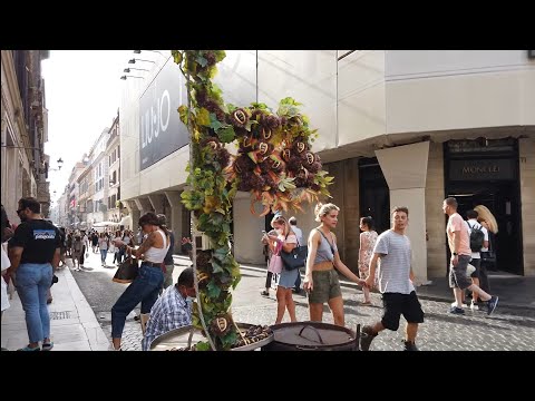 4K Walk - Via dei Condotti, Rome, Italy "From Piazza di Spagna to Via del Corso"