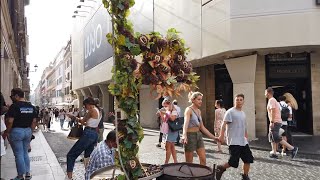 4K Walk - Via dei Condotti, Rome, Italy "From Piazza di Spagna to Via del Corso"