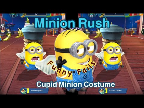 Minion Rush Funny fails Minion Rush Cupid Minion Costume Gameplay Minion Rush Funny Moments