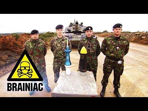Cracking Open a Safe With a Tank | Brainiac