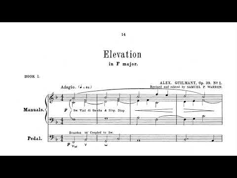 Alexandre Guilmant  - Élévation in F Op39