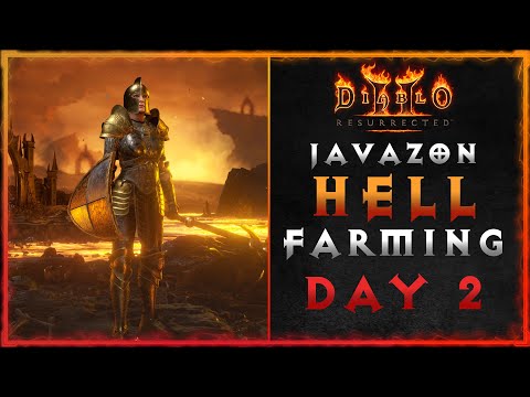JAVAZON Hell Farming | How To Gear & Build | Day 2 | Diablo II: Resurrected