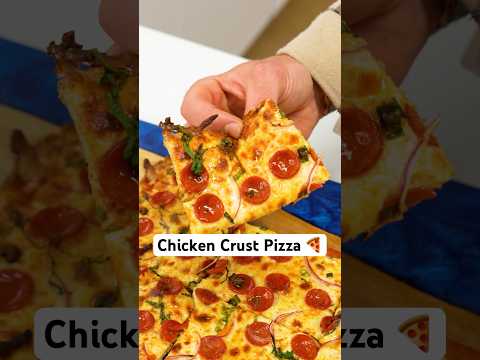How to Make a Chicken Crust Pizza 🍕— loads of protein! 💪