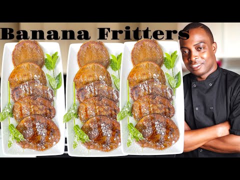Banana fritters recipe | Chef Ricardo Cooking