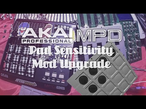 AKAI MPD Pad Sensitivity Mod Upgrade (simple fix)