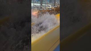 THRILLING water slide on cruise ship #shorts #waterslide #cruise #carnivalbreeze