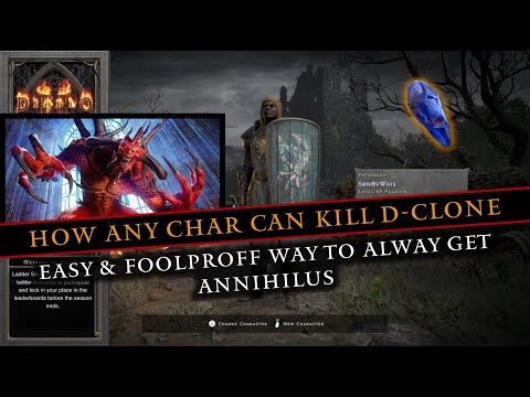 EASY Way To Kill D-Clone & Get Your First Anni! A Noob's Guide To D2R - How I Got My First Solo Anni