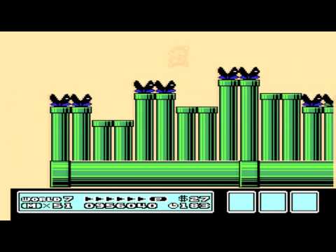 Super Mario Bros 3 (NES) Level 7-Piranha Plant 1