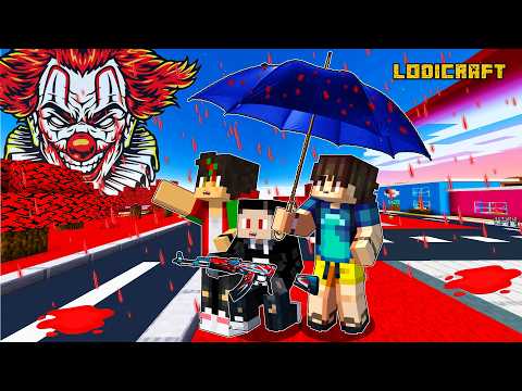 KILLER CLOWN in BLOOD RAIN Minecraft  (Tagalog)