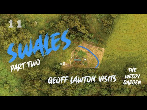 DESIGNING SWALES - Geoff Lawton visits The Weedy Garden -  Swales Part Two.