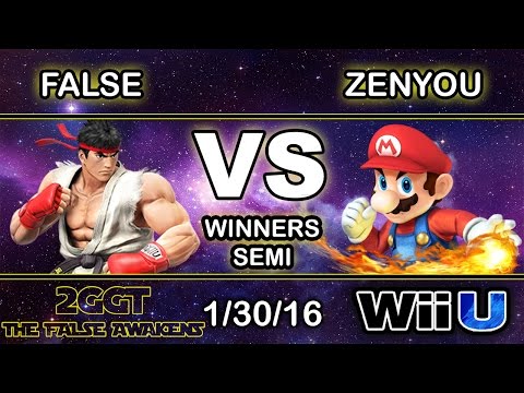 2GGT: The False Awakens - LoF | False (Ryu) Vs. 2Scoops | Zenyou (Mario) Winners Semi - Smash Wii U