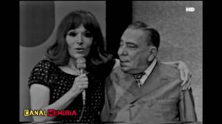 Procópio Ferreira e Bibi Ferreira no programa "Só o Amor Constrói" (1973) / Tv Globo