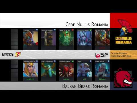 IeSF 2014 RO Qualifiers - Dota 2 - Semifinal - TCN vs Balkan Bears - Match 1