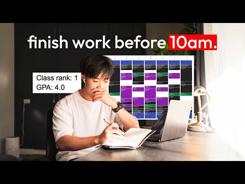 how I finish all my work BEFORE 10am (master time management)
