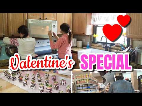 Tell me the TRUTH... 😳 Prepping for the kids VALENTINE'S party & DATE Night with a Special Guest! 😂