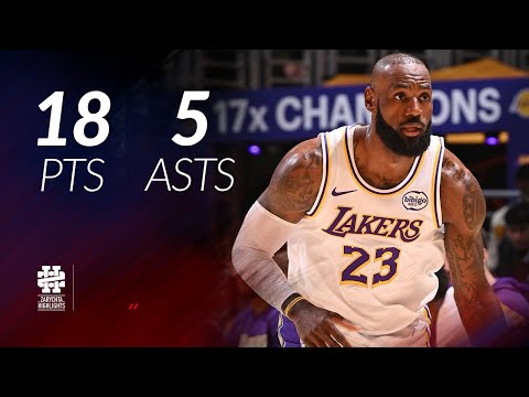 LeBron James 18 pts 5 asts vs Rockets 25/26 season