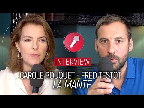 Interview de Carole Bouquet et Fred Testot pour La mante (TF1)